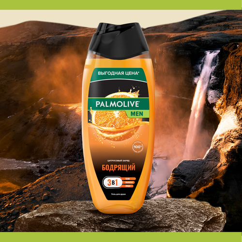 Гель для душа PALMOLIVE Men Цитрусовый заряд Бодрящий, 500мл, картинка