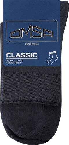 Носки мужские OMSA Classic размеры в ассортименте, grigio scuro, nero, Арт. CLASSIC 202, детальное фото