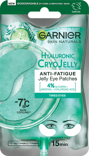 Патчи тканевые для кожи вокруг глаз GARNIER Эксперт+ Крио гель, 5мл, крупный план