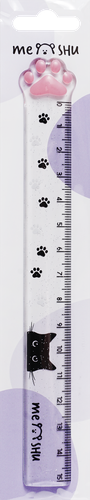 Линейка MESHU Сute Kittens, 15см, пластик, Арт. MS-59666, изображение