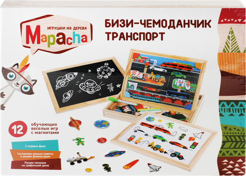 Бизи-чемоданчик MAPACHA доска для рисования, в ассортименте, фото