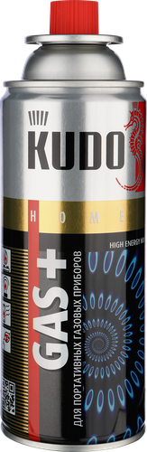 Газ для портативных газовых приборов KUDO Универсальный цанговый, Арт. KU-H403s, 220г, изображение