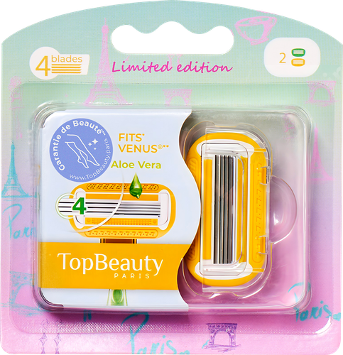 Кассеты сменные для бритья женские TOPBEAUTY Paris, 2шт, картинка