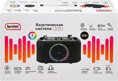 Акустическая система LENTEL с микрофоном, Арт. OS-942, детальное фото