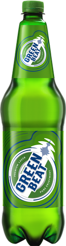Пиво светлое GREENBEAT пастеризованное 4,6%, 1.2л, фото