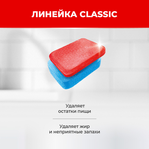 Таблетки для посудомоечной машины СОМАТ Классик Лимон, 120шт, вид