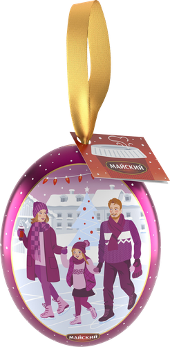 Чай черный МАЙСКИЙ Новогодний медальон, листовой, 20г, детальное фото