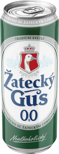 Напиток пивной безалкогольный светлый ZATECKY GUS 0.0 пастеризованный 0,04%, 0.45л, детальное фото