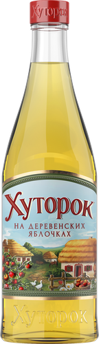 Настойка ХУТОРОК На деревенских яблочках 19%, сладкая, 0.5л