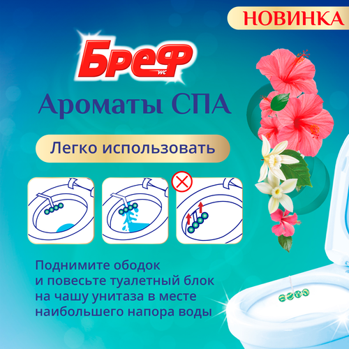 Туалетный блок БРЕФ Ароматы СПА Энергия 100г, 2шт, фото