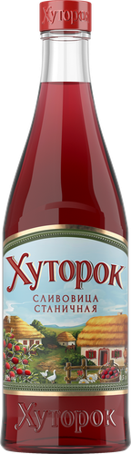 Настойка ХУТОРОК Сливовица Станичная 19%, сладкая, 0.5л