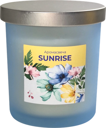 Свеча ароматическая HOMECLUB Sunrise, в банке, подарочная упаковка, парафин, Арт. EVG-5, вид