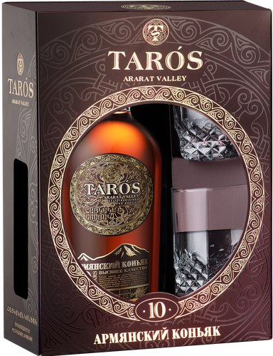 Коньяк TAROS Армянский марочный КС 10 лет 40%, п/у, 0.5л, фото
