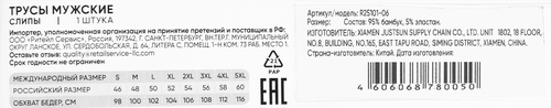 Трусы мужские INWIN слипы, черные, Арт. R25101-06, фото