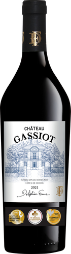 Вино CHATEAU GASSIOT Бордо Кот де Бур выдержанное красное сухое, 0.75л