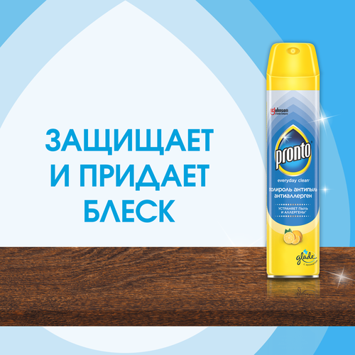 Полироль для мебели PRONTO Антипыль и антиаллерген, 250мл, детальное фото