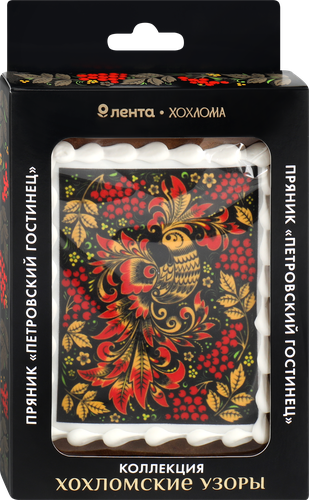 Пряник ЛЕНТА Русские узоры Хохлома, 100г, изображение
