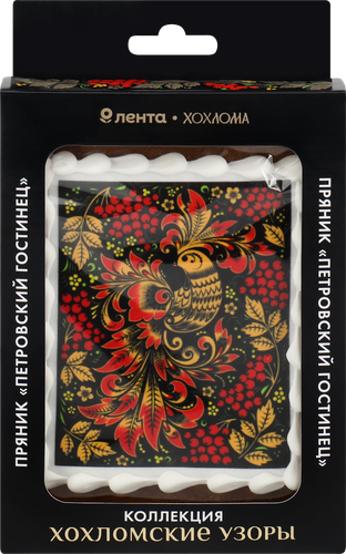 Пряник ЛЕНТА Русские узоры Хохлома, 100г, фотография