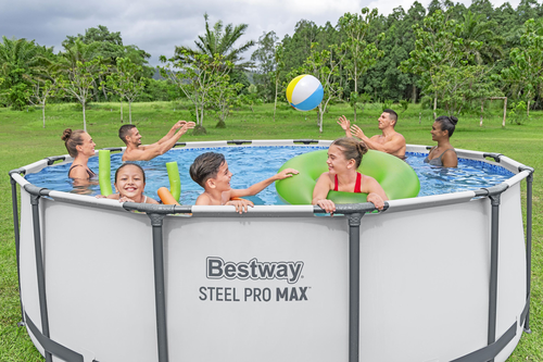 Бассейн каркасный BESTWAY 427х122см, с фильтром-насосом, лестницей и тентом, Арт. 5612X, картинка