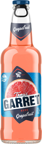 Напиток пивной TONY'S GARRET Hard Grapefruit пастеризованный 6,0%, 0.4л, фотография