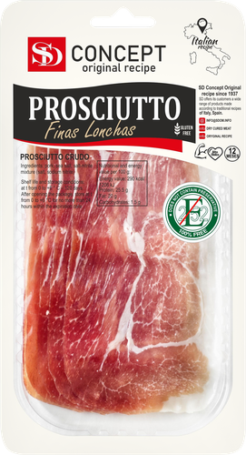 Прошутто сыровяленая из свинины SD Concept Prosciutto, 50г, фотография