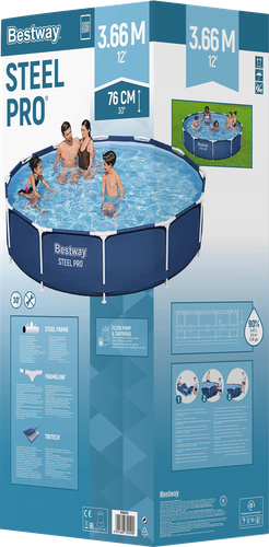 Бассейн каркасный BESTWAY 366x76см 6473л, с фильтр-насосом, Арт. 56681, вид