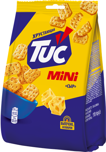 Крекер TUC Снек Мини со вкусом сыра, 110г, вид