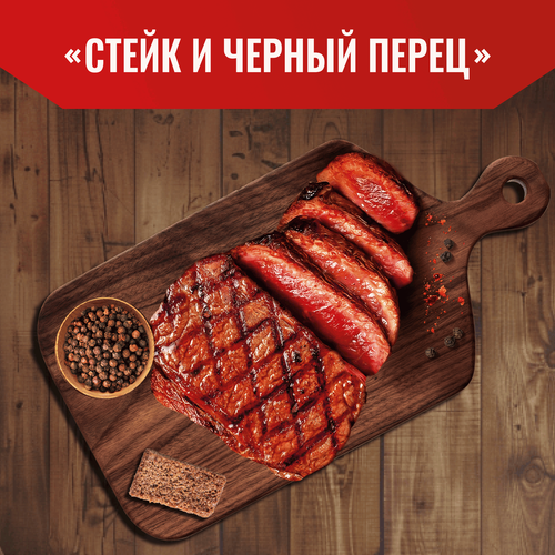 Сухарики ржано-пшеничные ХРУСTEAM Барная Коллекция, со вкусом стейк и черный перец, 140г, фото