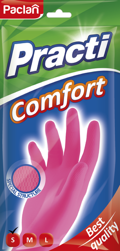 Перчатки резиновые PACLAN Practi Comfort размер S, 1 пара, Арт. 4076411, крупный план