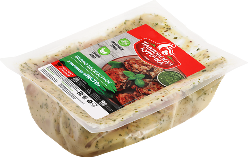 Бедро куриное ПАВЛОВСКАЯ КУРОЧКА в маринаде песто, бескостное, 700г, детальное фото