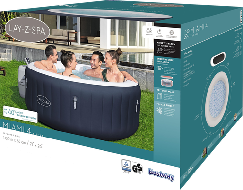 Гидромассажная ванна BESTWAY мини-бассейн СПА 180×66см 669л, Арт. 6001C, детальное фото