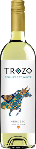 Вино TROZO Verdejo сортовое белое полусладкое, 0.75л, вид