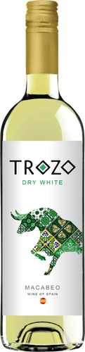 Вино TROZO Macabeo сортовое белое сухое, 0.75л, фотография
