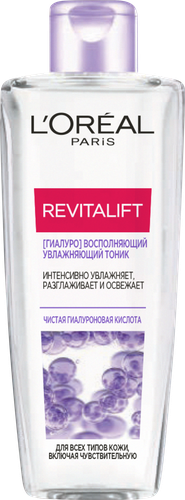 Тоник для лица L'OREAL Paris Revitalift восполняющий увлажняющий, для всех типов кожи, 200мл, вид