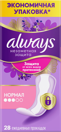 Прокладки ALWAYS Незаметная защита норм дуо ежед., детальное фото