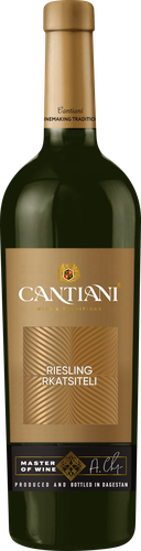 Вино CANTIANI Рислинг Рейнский Ркацители белое сухое, 0.75л, картинка