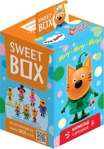 Мармелад жевательный SBOX Три кота зимние каникулы, в наборе с подарком, 10г, детальное фото