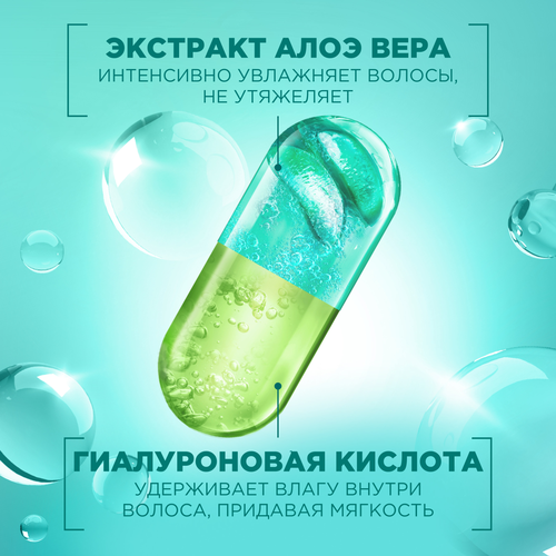 Шампунь для всех типов волос FRUCTIS Алоэ+Сила гиалурона увлажняющий, 400мл, вид