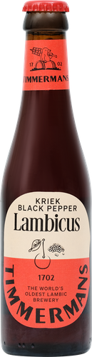 Напиток пивной светлый TIMMERMANS Kriek black pepper lambicus фильтрованный пастеризованный 4,0%, 0.25л, картинка