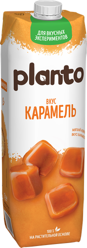 Напиток растительный PLANTO Карамель 0,7%, 1000мл, картинка