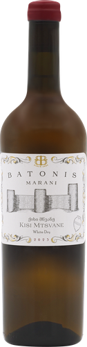 Вино BATONIS MARANI Киси Мцване ординарное сортовое белое сухое, 0.75л