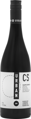 Вино URBAN SUN Российское Каберне Совиньон Кубань красное сухое, 0.75л