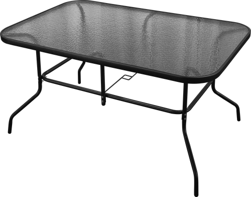 Стол стеклянный GIARDINO CLUB 140x90x72см, Арт. LF202400, изображение