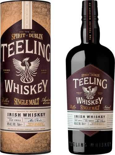 Виски TEELING Irish Whiskey Сингл Молт Ирландский солодовый 46%, п/у, 0.7л, фотография