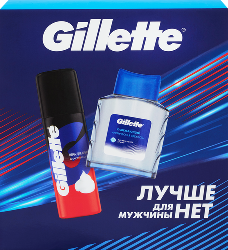 Набор подарочный GILLETTE Series Лосьон после бритья Освежающий, 50мл+Пена для бритья Классическая, 50мл, изображение