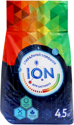 Стиральный порошок для цветного белья ION, 4,5кг, вид
