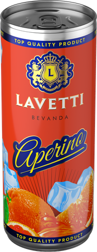Сидр LAVETTI со вкусом аперино фруктовый ароматизированный газированный сладкий пастеризованный фильтрованный, 0.25л, изображение