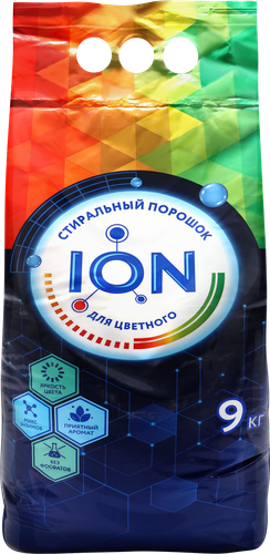 Стиральный порошок для цветного белья ION, 9кг, фото