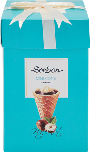Конфеты SORBON Мини-рожок хрустящий Фундук, 200г, фото