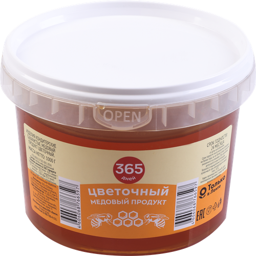 Медовый продукт 365 ДНЕЙ Цветочный, 1кг, фотография